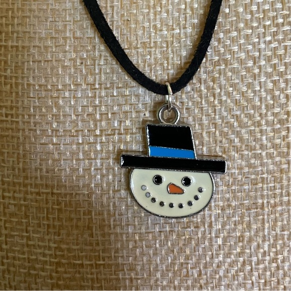 Snowman Pendant Necklace - Picture 1 of 4